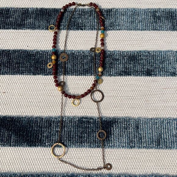 Express Gold Layered Necklace - Picture 1 of 4